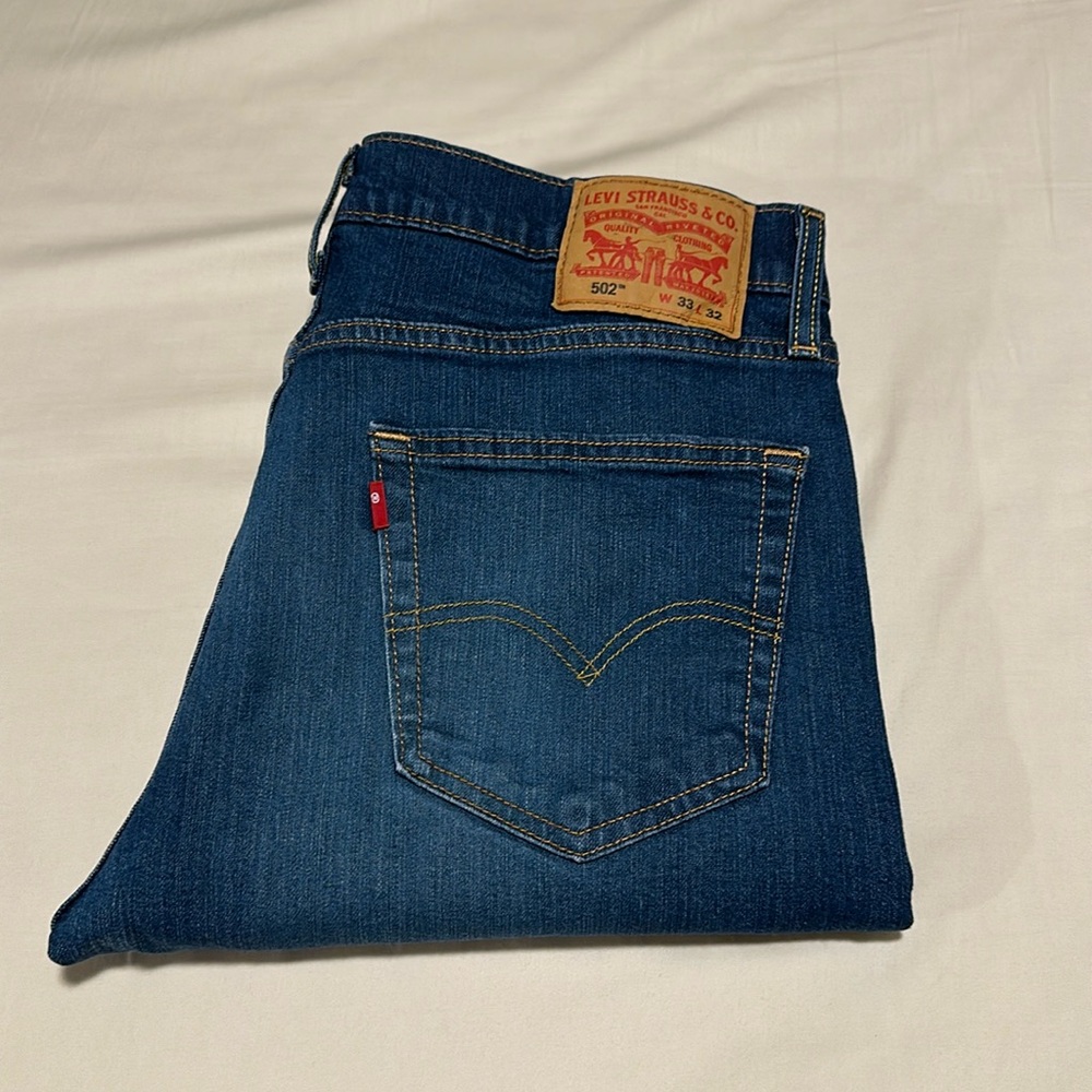 Levi’s 502, W33 L32, Dark Wash denim
